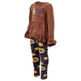 thumbnail image 2 of Unique Baby Girls 2 Piece Gobble Gobble Thanksgiving Legging Set (10, Brown), 2 of 5