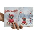 thumbnail image 3 of Hello Winter Pug Football Snowman Welcome Snowy Morning Travel Passport Wallet Dog Lover Gifts PU Leather Passport Holder Cover - 01012, 3 of 5