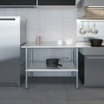thumbnail image 5 of AmGood 30 in. x 48 in. Stainless Steel Table | Metal Utility Kitchen Prep Work Table | NSF, 5 of 9