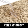 thumbnail image 5 of Buganda Dog Door Mats for Muddy Paws, Washable Dirt Trapper Front Door Rugs, Non-Slip Absorbent Chenille Indoor Doormats(48"x30", Beige), 5 of 8