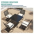 thumbnail image 7 of Mondawe 36*36inch Steel Square Outdoor Dining Table with 1.65" umbrella hole, for Backyard, Patio, Deck or Porch Gathering, 7 of 7