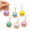6pcs, variant on Dumpling Keychain, Cute Mini Cartoon Pendant with Soft Durable Design, Adorable Bag Charm for Backpacks, Keys and Kids Gifts
