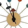 thumbnail image 2 of LeisureMod Concordia Modern Design Round Colorful Balls Silent Non-Ticking Wall Clock, 2 of 6
