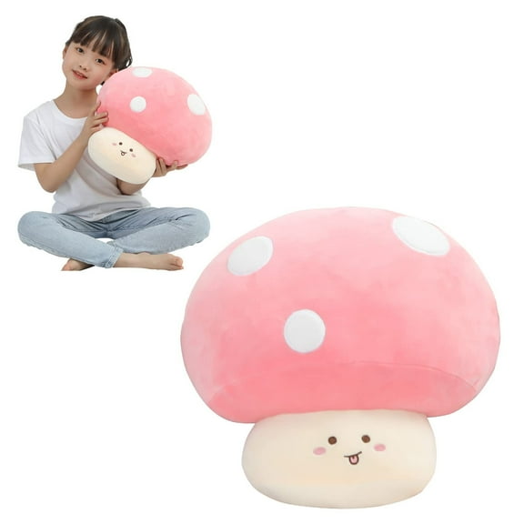 17 inch Mushroom Stuffed Animal,Cute Big Mushroom Squishy Soft Hug Pillow, Animals Plush Toy Doll for Kids Birthday,Valentine