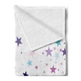 thumbnail image 2 of Stars Soft Flannel Fleece Throw Blanket, Spreading in Irregular Sizes Asymmetric Design in Colors Print, Cozy Plush for Indoor and Outdoor Use, 70" x 90", Multicolor, by Ambesonne, 2 of 5