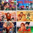 thumbnail image 2 of Wreck-It Ralph Party Backdrop Happy Birthday Banner Wreck-It Ralph Decorations Supplies Photography Background, 2 of 2
