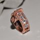 thumbnail image 1 of Recién llegado, anillos de boda rellenos de oro rosa Vintage para mujer, joyería de moda, anillo de compromiso de circón blanco de lujo Tan Jianjun unisex, 1 of 2