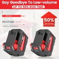 thumbnail image 2 of Batería WECACHWE 18V 9.0Ah de repuesto con cargador doble, 2 of 7