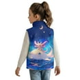thumbnail image 3 of Pzuqiu Axolotl Girls Sleeveless Vests Size 2 Toddler Girl Clothes Stretchy Soft Winter Lightweight Sleeveless Fleece Jacket with Pocket Full Zip Fall Outfits Fashion Clothing, 3 of 7