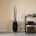 thumbnail image 2 of Rustic Tall Floor Vase - 24-inch Handcrafted Black Woven Vase, Decorative Accent for Home Decor, Living Room, and Entryway, Ideal for Displaying Flowers, Pampas Grass, and Dried Florals and Branches, 2 of 8