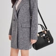 thumbnail image 2 of Yogodlns, elegantes bolsos de mensajero para mujer con colgante de flores, bolsos de oficina para mujer, bolso puro para mujer, bolsos de hombro tipo bandolera, 2 of 6