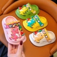 thumbnail image 5 of Zapatos de jardín con diseño de dinosaurio para niños y niñas, con dibujos animados, antideslizantes, de suela suave, para verano, para niños, para usar en la playa, 5 of 5