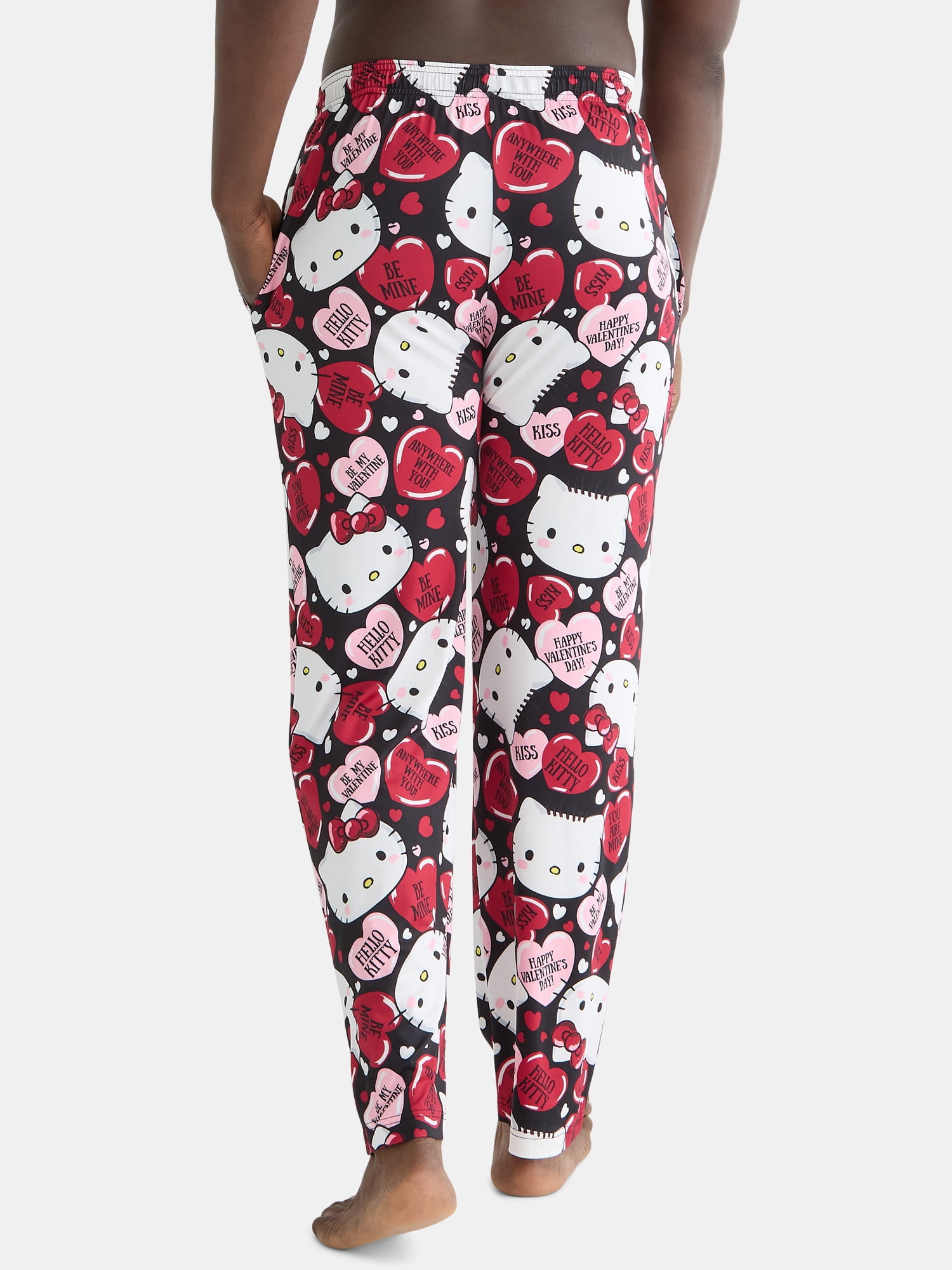 Hello Kitty Men's Valentine's Day Pajama Sleep Pants, Sizes S-2XL