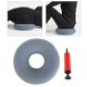 thumbnail image 5 of Almohada Donut para dolor de coxis, hemorroides y llagas. Cojines de asiento Donut de 38 cm para coxis, cojín inflable Donut con bomba de aire - Gris, 5 of 8