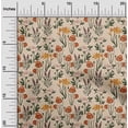 thumbnail image 2 of oneOone Viscose Chiffon Light Brown Fabric Floral Sewing Craft Projects Fabric Prints By Yard 42 Inch Wide, 2 of 4