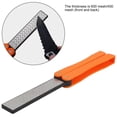 thumbnail image 3 of Double Sided Knife Sharpener Orange Diamond Portable Outdoor Sharpening Stone Tools, 3 of 5