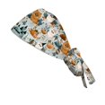 thumbnail image 4 of Scrub Caps Women Nurse Surgical Hat with Buttons | Adjustable Bouffant Hats Working Cap Ponytail Tie Back, 4 of 6