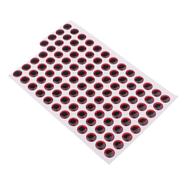 100 Unids Señuelo jos 3d Holográficos Volar Moscas Jigs Artesanías Diy 10 mm Sunnimix Ojos del señuelo de la pesca