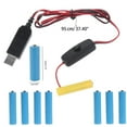 thumbnail image 5 of Apooke QC3.0 USB Power Converter AAA Battery Eliminator with Switch Replace 4-8pcs 1.5V AAA for LED Light Radio Electronic Toys, 5 of 14