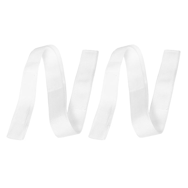 Luxshiny 2Pcs Portable Volleyball Net Tension Strap High Visibility White for Court Competition