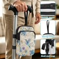 thumbnail image 5 of COEQINE Crutch Bag with Straps for Elbow Crutch Vintage Hummingbird Floral Forearm Crutch Pouch, Broken Leg Crutch Bag, Daily Essentials Organizer, Hands-Free, Lightweight, 5 of 7