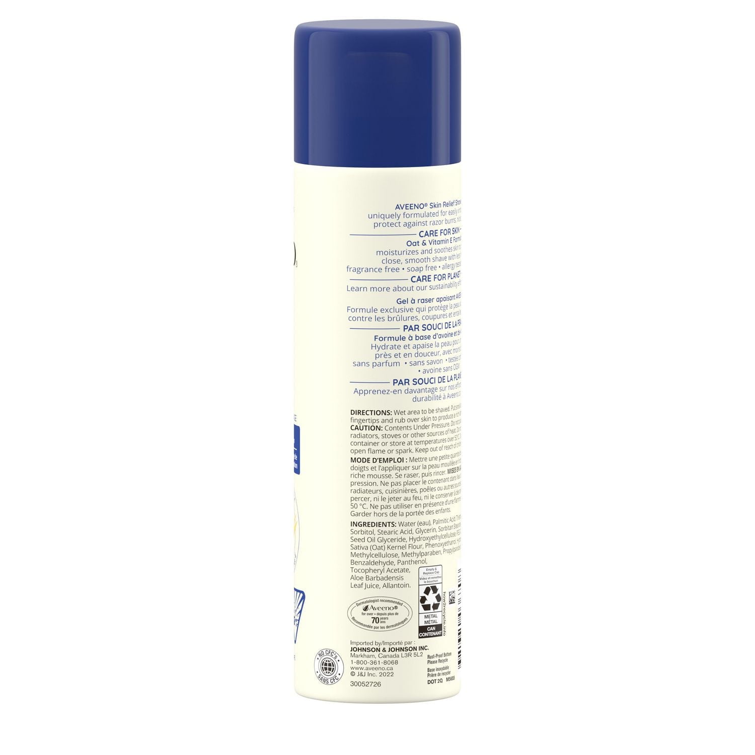 Aveeno Skin Relief Shave Gel, Vitamin E, Oat, Hair Removal, Allergy Tested, Fragrance Free