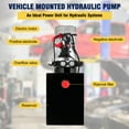 thumbnail image 2 of M optimized Double Acting Hydraulic Power Unit 12V Car Lift Hydraulic Pump Power Unit, Hydraulic Pumps with Tank, Car Lift Hydraulic Power Unit for Auto Repair, 2 of 7