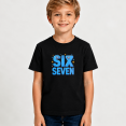 thumbnail image 2 of Boys Graphic T Shirt Six Seven Number Pixel Short Sleeve Tee Kids Celebration Theme 100% Cotton Soft Kids Tops 4-13Y, 2 of 5
