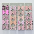 thumbnail image 2 of Conjuntos de 5 uds para niñas de 2,3 pulgadas, horquilla Kawaii de uso diario, pinza para el pelo lateral con lazo brillante, accesorios para el cabello, pasador bonito para niños, tocado colorido Dengxun unisex, 2 of 2