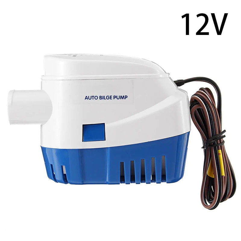 Submersible Bilge Pump 1100GPH 12V/24V Marine Pump with Water Level Switch 