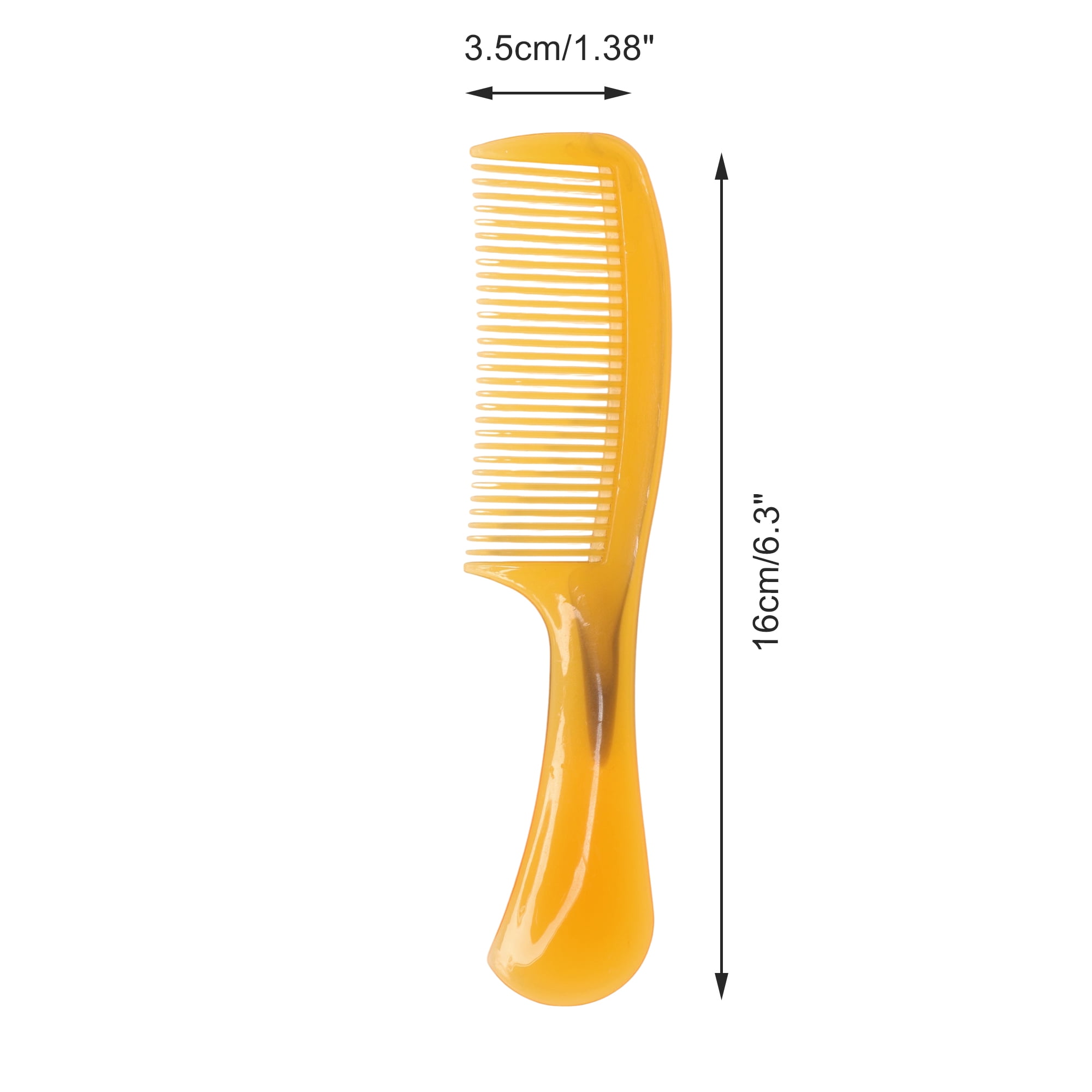 Unique Bargains 1Pc Women Durable Tendon Comb for Curly Hair in Vibrant Orange Color