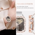 thumbnail image 5 of KOMI 4-Pack Bling Screen Protector for Apple Watch Series 9 8 7 41mm Case, Women Glitter Diamond Rhinestone Bumper Cover for iWatch Accessories 41 mm, 5 of 7
