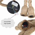 thumbnail image 3 of Hemp rope industrial ceiling lamp, pendant lamp (1M), 3 of 5