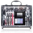 thumbnail image 6 of SHANY Carry All Trunk Makeup Train Case with Re-usable Aluminum Beauty Storage Organizer Case. Make up Set with Eye palettes, Blushes ,Face Powders, Manicure, Pedicure and Cosmetics Brushes. GIFT SET, 6 of 9