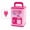 Rose Red, variant on Plastic Piggy Bank for Student | Electronic Kids Money Safe | High Capacity Money Box for Cash Saving | Green Lock Box with Key 1 Pack