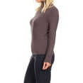 thumbnail image 3 of Moa Collection Women's Lightweight Soft Long Sleeve Solid Mock Neck Sweater Turtleneck S-3XL, 3 of 5