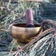 thumbnail image 5 of Set de cuencos tibetanos Bronze Master Healing con arte Thangka, 5 of 9