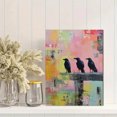thumbnail image 2 of Qisvanset 12x16 Inch Tortoiseshell Cat with Color Eyes Canvas Print Wall Art, 2 of 5