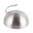 thumbnail image 3 of deevoka Basting Cover Stainless Steel Griddle Burger Cover for Steak Kitchen Cooking 15cmx7.5cm, 3 of 9