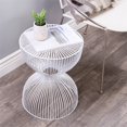 thumbnail image 3 of Butler Specialty Nicholas White Metal End Table, 3 of 7