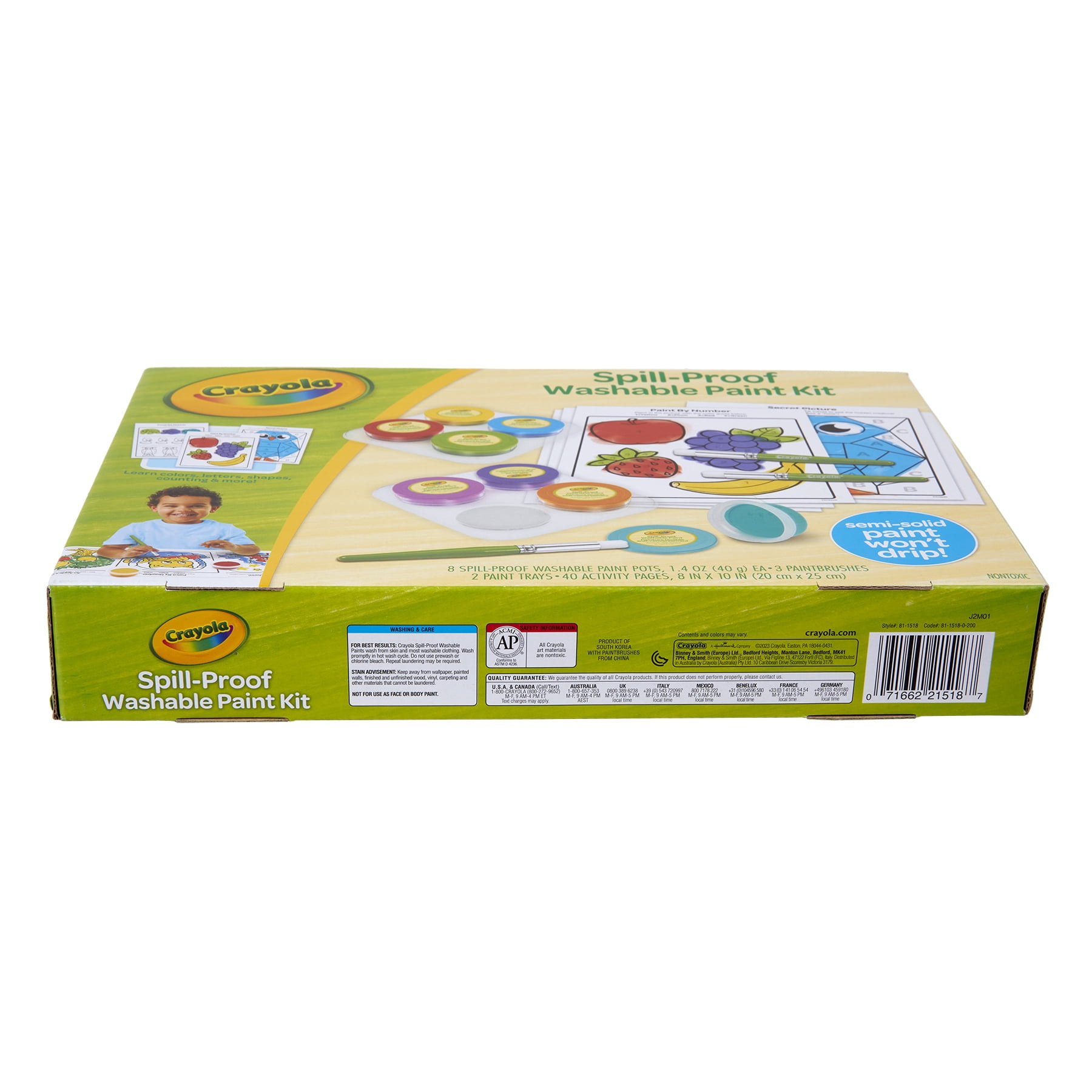 Crayola Spill-Proof Washable Paint Kit