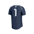 thumbnail image 3 of Youth GameDay Greats #1 Navy North Carolina Tar Heels Lightweight Women's Lacrosse Fashion Jersey, 3 of 4