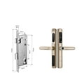 thumbnail image 1 of Tuya App Waterproof Smart Door Lock Aluminum Biometric Lock Fingerprint Door Handle Digital Keyless Lock For Glass Sliding ,More Secure, 1 of 7