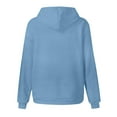 thumbnail image 5 of felwors Cute Hoodies for Teen Girls Trendy Preppy Hooded Sweatshirts Oversized Long Sleeve Shirts Gradient Clothes for Girls (Blue,6-7 Years), 5 of 5