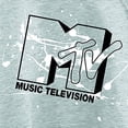 thumbnail image 2 of MTV Ladies Sweatshirt, Raw Edge MTV Logo Sweatshirt Heather Grey - S, 2 of 7