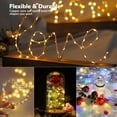thumbnail image 6 of IJIL Solar String Lights, Birthday Decorations 66FT LED Fair Lights Gifts for Women Men (2Pack), 6 of 8