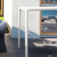 thumbnail image 2 of Luxury Commercial Living 28" White Patio Square Stackable Dining Table, 2 of 8