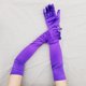 thumbnail image 4 of Zhuge Guantes de satén de estilo ópera, de talla clásica para adultos, de 21,7" (morado), 4 of 4