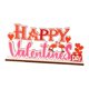 thumbnail image 4 of Letrero de madera para mesa de San Valentín, placa con forma de corazón, adorno romántico para aniversario. Feliz, 4 of 9