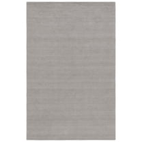 SAFAVIEH Outdoor Micro-Loop Garrett Solid Indoor/Outdoor Area Rug, Grey, 6' x 6' Square
